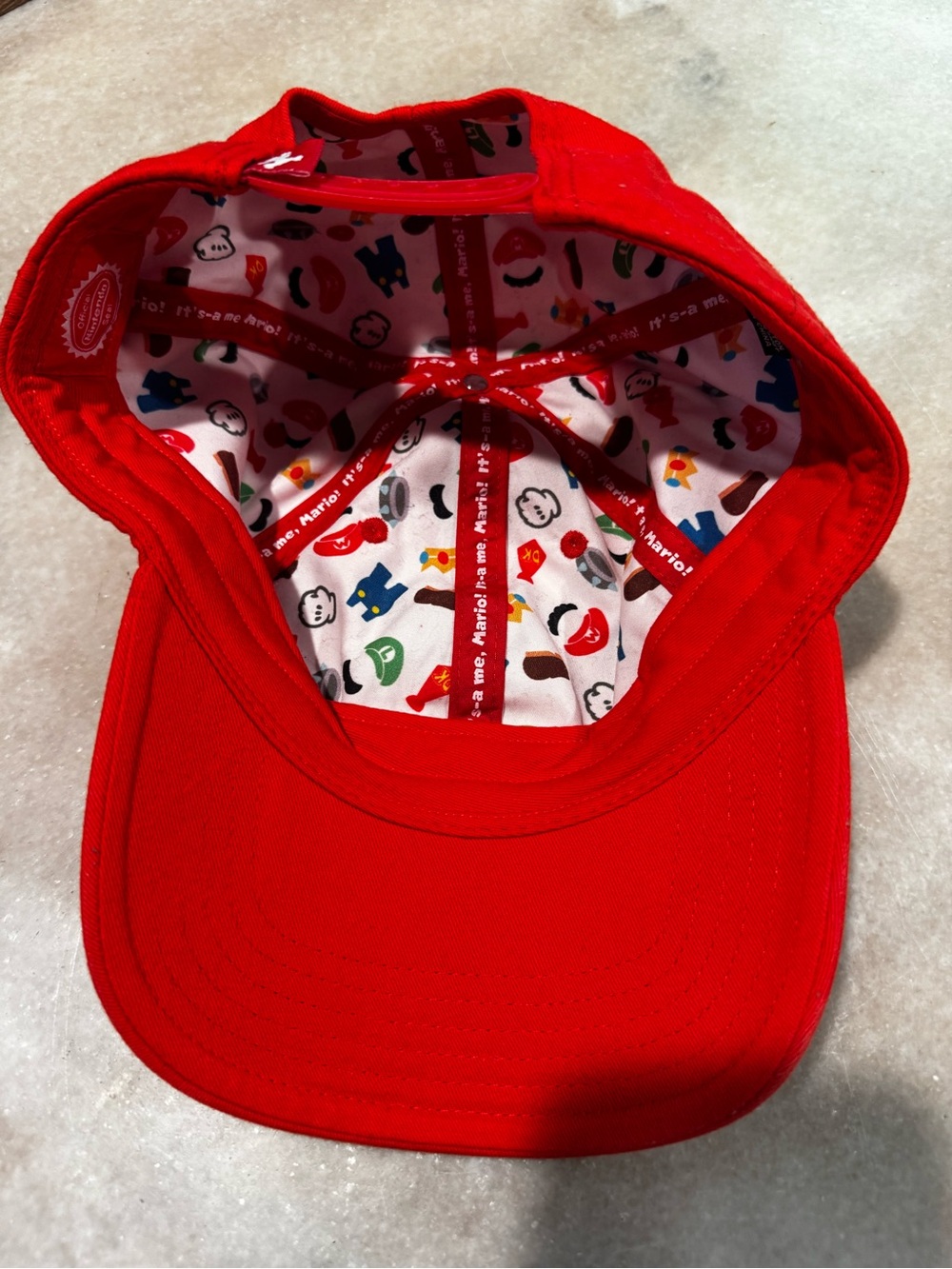 Nintendo Red Adjustable Logo Cap with White Seal - Picture 2 of 5